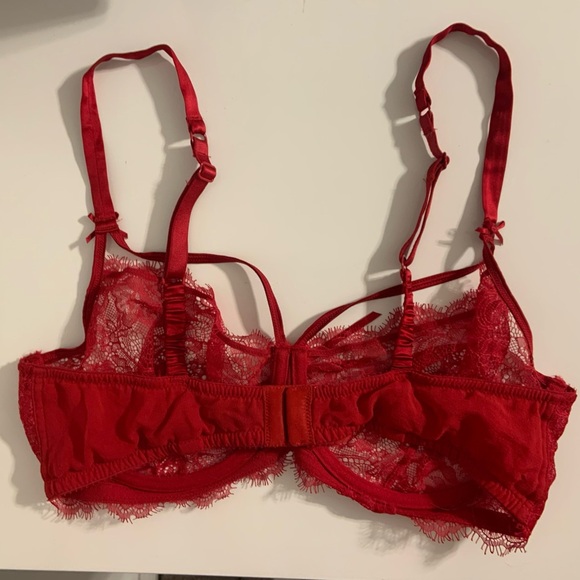 Heidi Klum Intimates Red Lace Valerie Bra 36DD - Picture 11 of 11